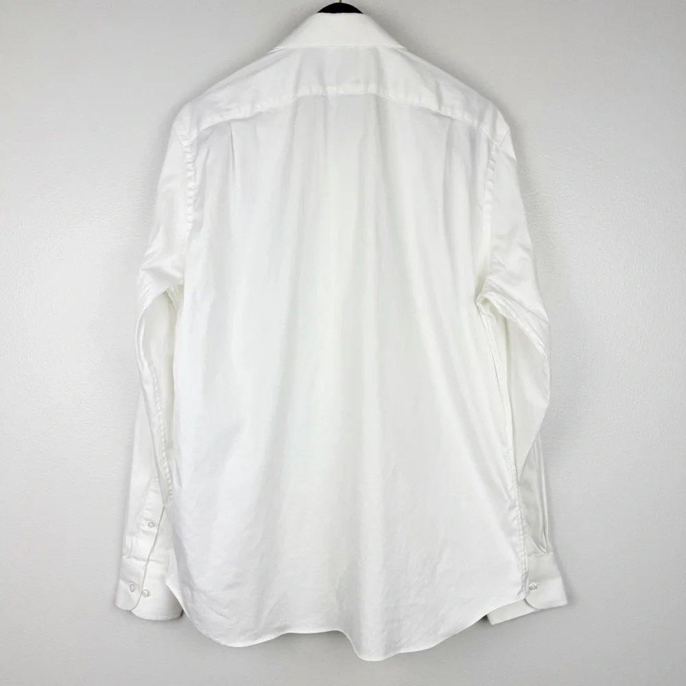 J. Crew Men's Slim Bowery Performance Stretch Dress Shirt Spread Collar L